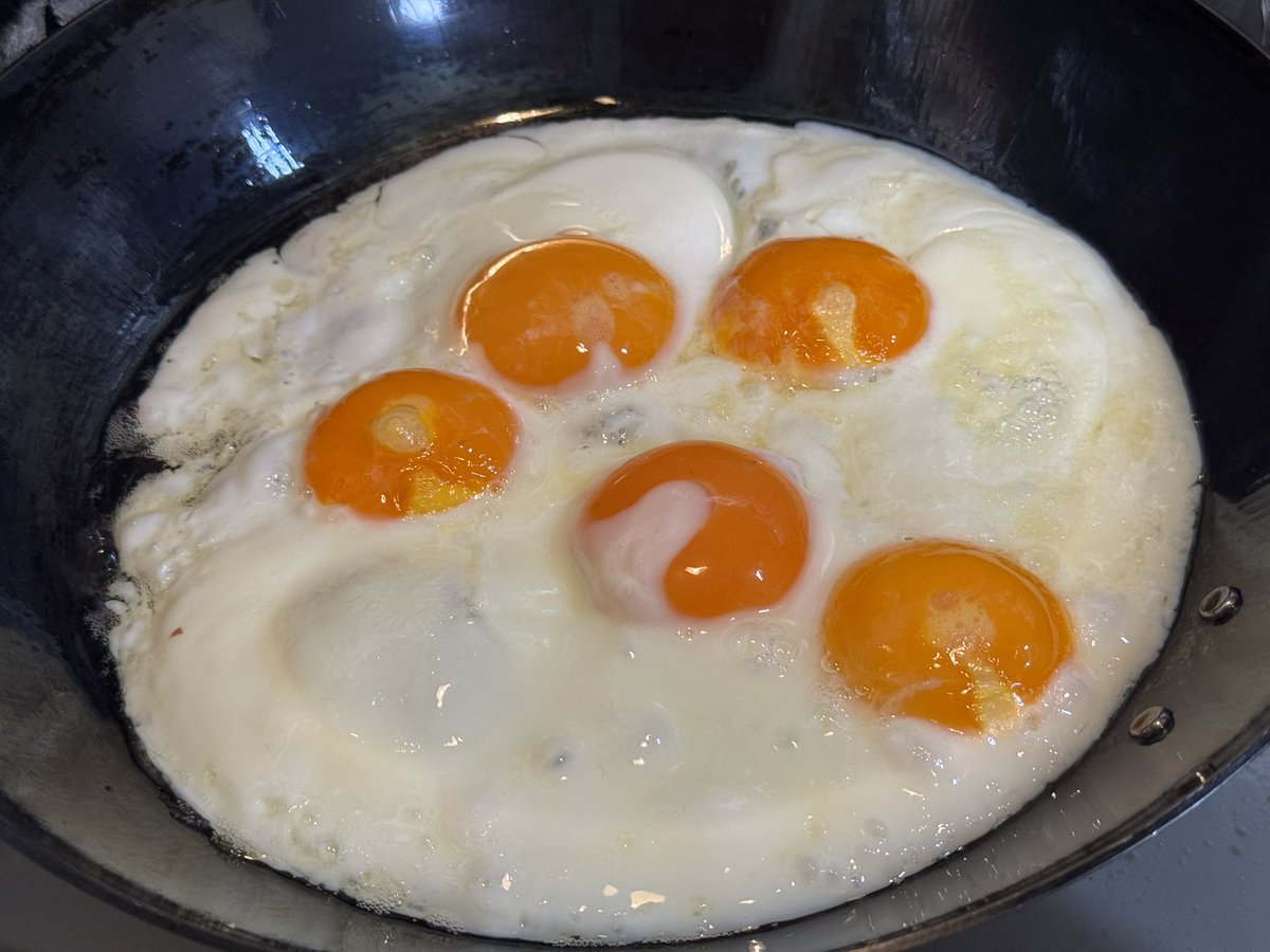 目玉焼き好き 卵のパックを落として割ってしまったため めっちゃたくさんの目玉焼き