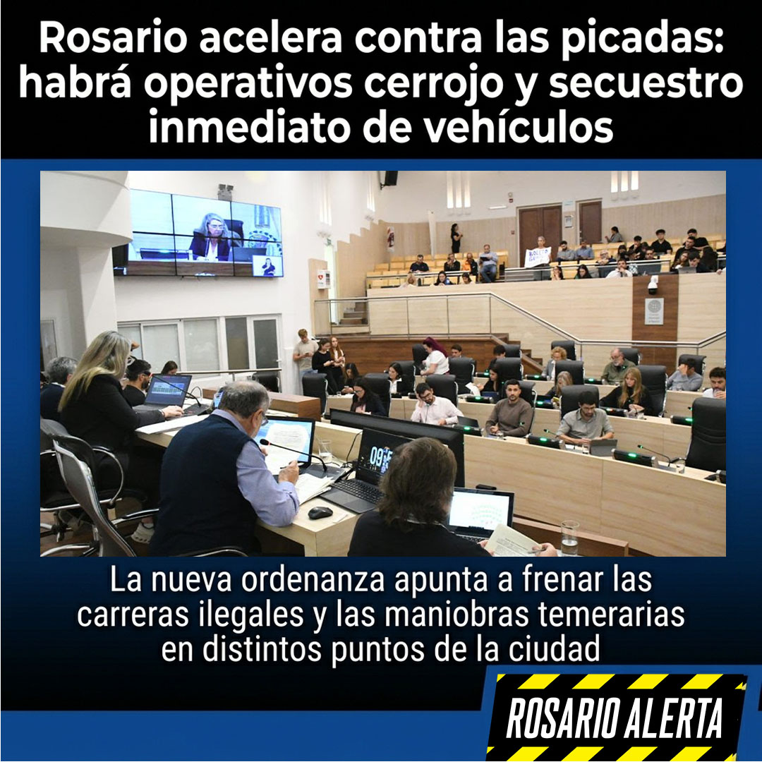 RosarioAlerta's tweet photo. 🚨🏎️ #Rosario endurece los controles contra las picadas ilegales. Habrá operativos cerrojo, secuestro de vehículos y denuncias penales para corredores temerarios. La medida apunta a frenar las carreras antes de que empiecen #Picadas #SeguridadVial 🚔⚠️ https://t.co/iJrHoIuBd0 https://t.co/gT7po0yEIh