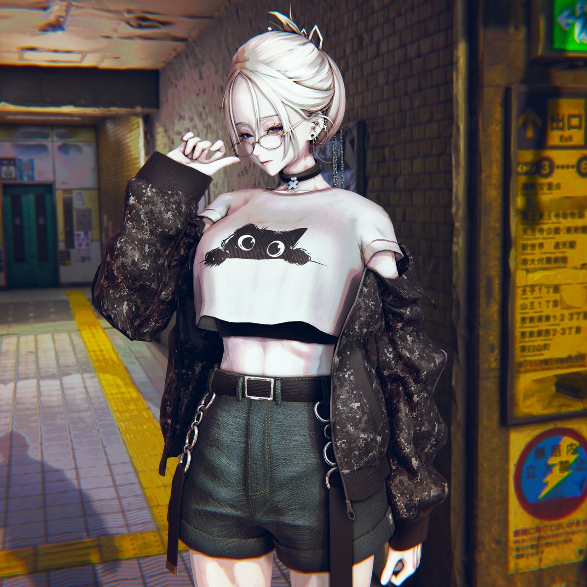 suichan_VRC's tweet photo. Lv.1れべるいち 様から発売される新作衣装を森羅ちゃんでモデルさせて頂きました！
テクスチャの種類がたくさんあり自分好みに改変できます！！

引���元でセールしてるので気になる方はぜひチェック✨

#VRChat #れべるいち #Shinra3D https://t.co/hx2bfejyzI