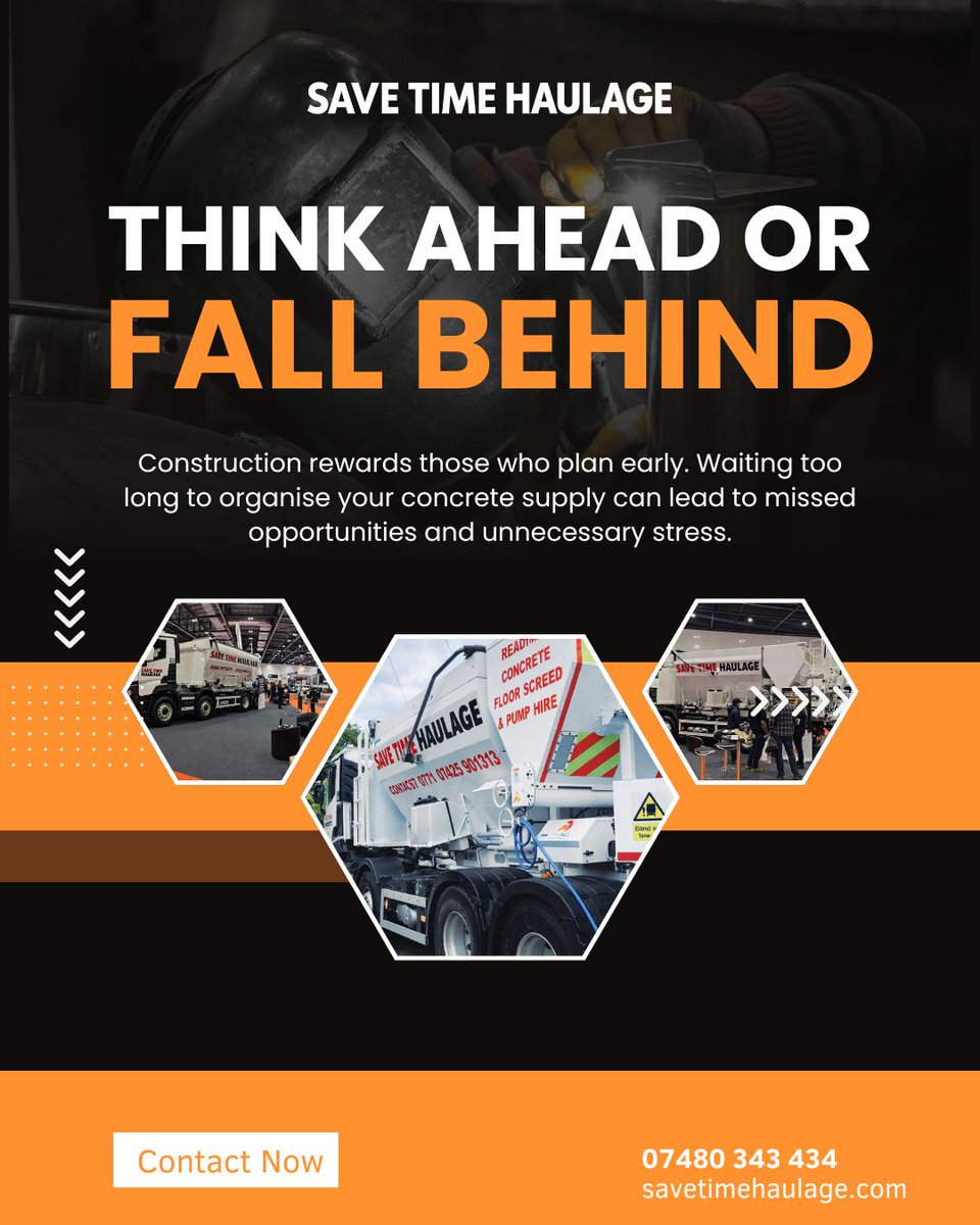 ConcreteSave's tweet photo. Construction rewards those who plan early. Waiting too long to organise your concrete supply can lead to missed opportunities and unnecessary stress. 

#ConstructionPlanning #ConcreteDelivery #ReadyMix #BuildAhead

📞 Call: +44 7480 343434
🌐 Visit: https://t.co/qWI4yfl1lY https://t.co/KoIsuXKXXn