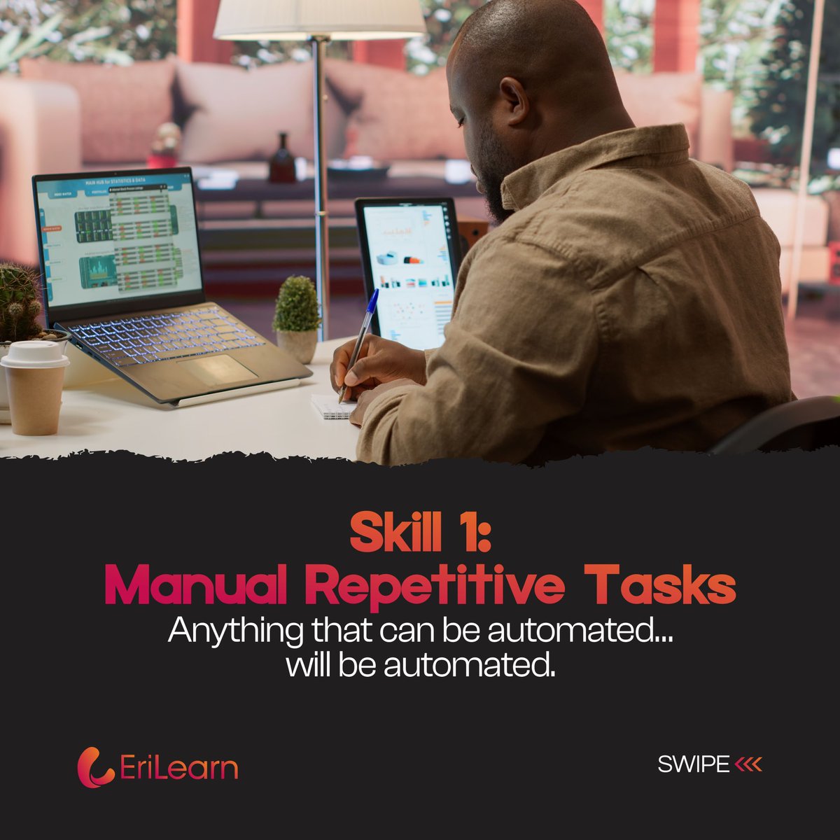 Eri_Learn's tweet photo. 5 skills disappearing in the next 5 years ⚠️

• Manual repetitive tasks
• Basic data entry
• Generic posting
• Memorization learning
• Working without digital skills

The future belongs to people who adapt.

💾 Save this.
🔁 Repost for others.

#FutureOfWork #AI #SkillUp https://t.co/NvxY1nLdk3