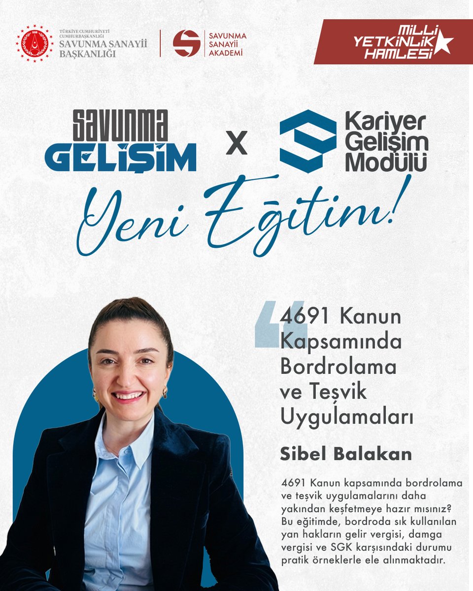 Savunma Sanayii Akademi tweet media