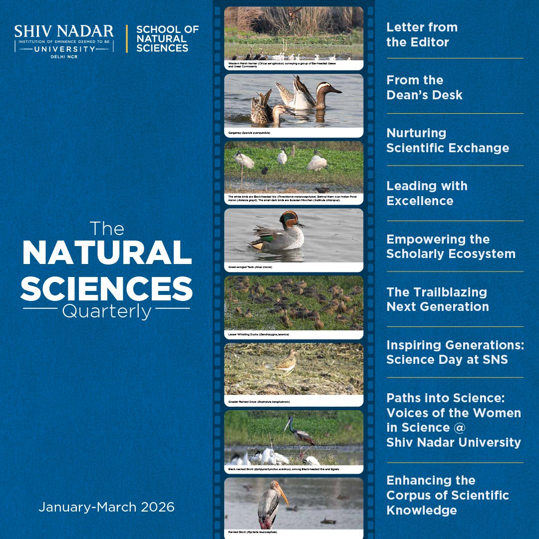 School of Natural Sciences, Shiv Nadar University tweet media