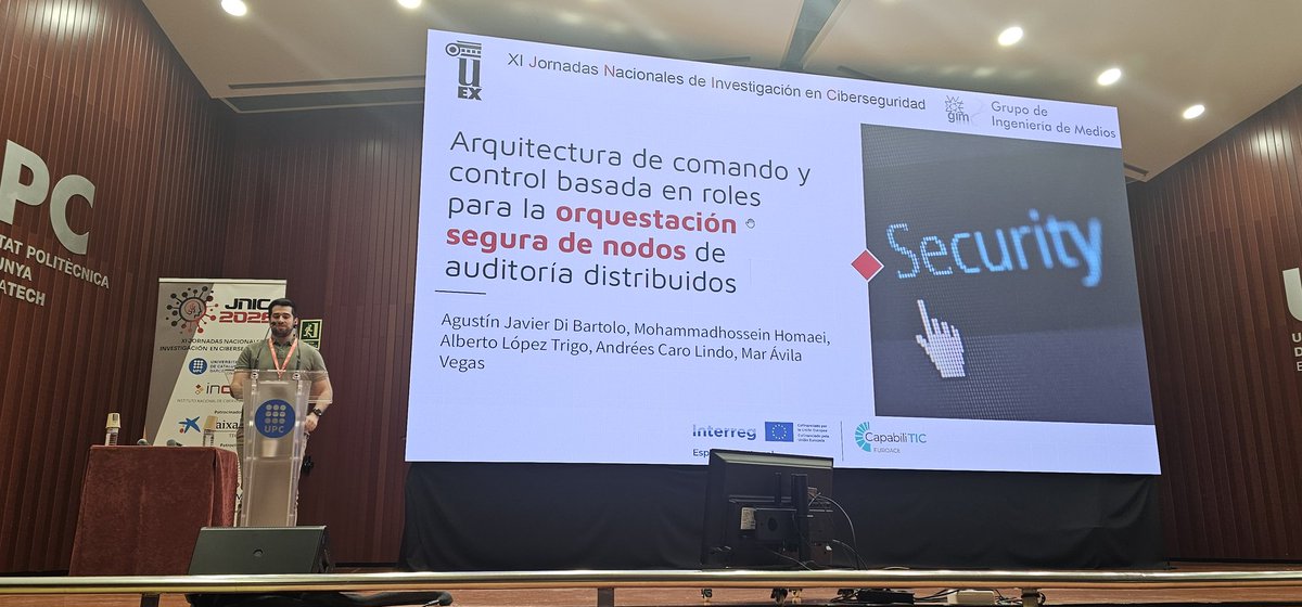 GIM_UEx's tweet photo. Desde el Grupo de Ingeniería de Medios de @infouex en la @epcc_unex estamos participando en las Jornadas Nacionales de #Investigación en #Ciberseguridad con 6 trabajos aceptados #JNIC2026 https://t.co/iG980qyZXX