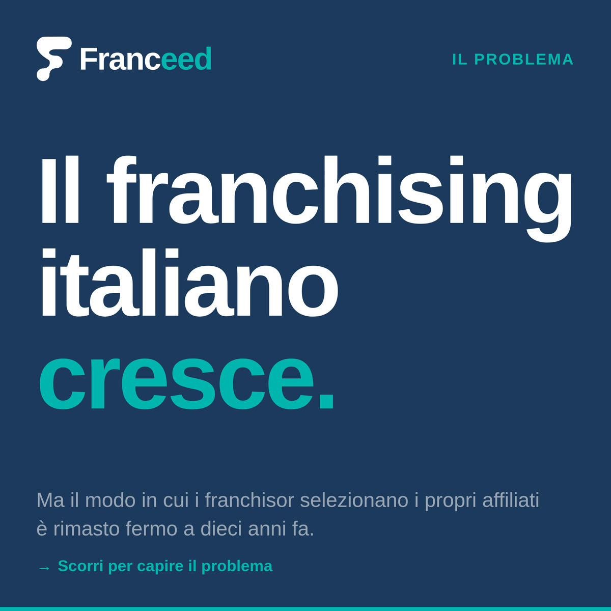 FranceedCRM's tweet photo. Il franchising italiano cresce. Il recruiting degli affiliati no.

Ecco perché i franchisor perdono candidati qualificati ogni giorno — e spesso non lo sanno nemmeno.

→ Scorri per capire il problema.

#franchising #franchisor #CRM #affiliazione #franchiseitalia https://t.co/o9IzZBfthM