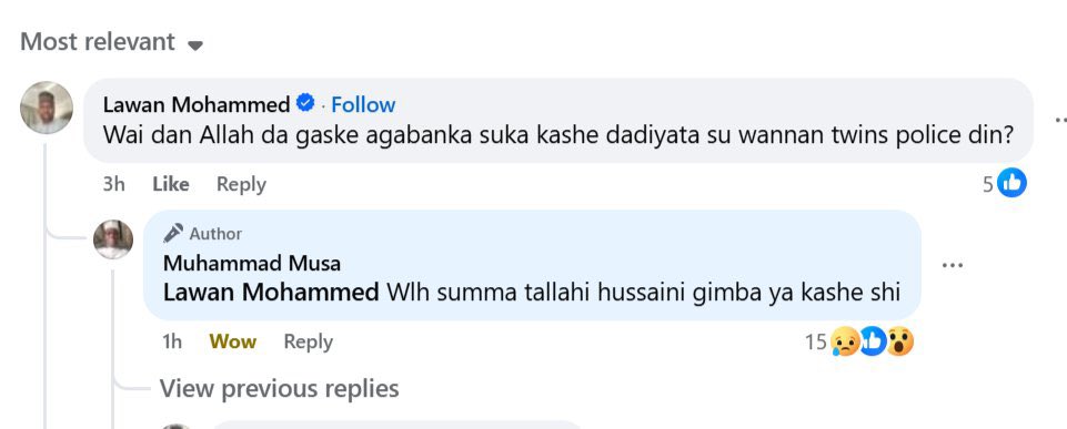 Abdul_Ahmad_'s tweet photo. Musa Muhammad Kamarawa, a former special adviser to Bello Matawalle released a statement, where he mentioned the alleged atrocities of a twin police officers - Hassan & Hussein Gimba.

He said CSP Hussein Gimba killed Abubakar DADIYATA and one Saminu S/Fada Gusau in his presence.

@OfficialDSSNG