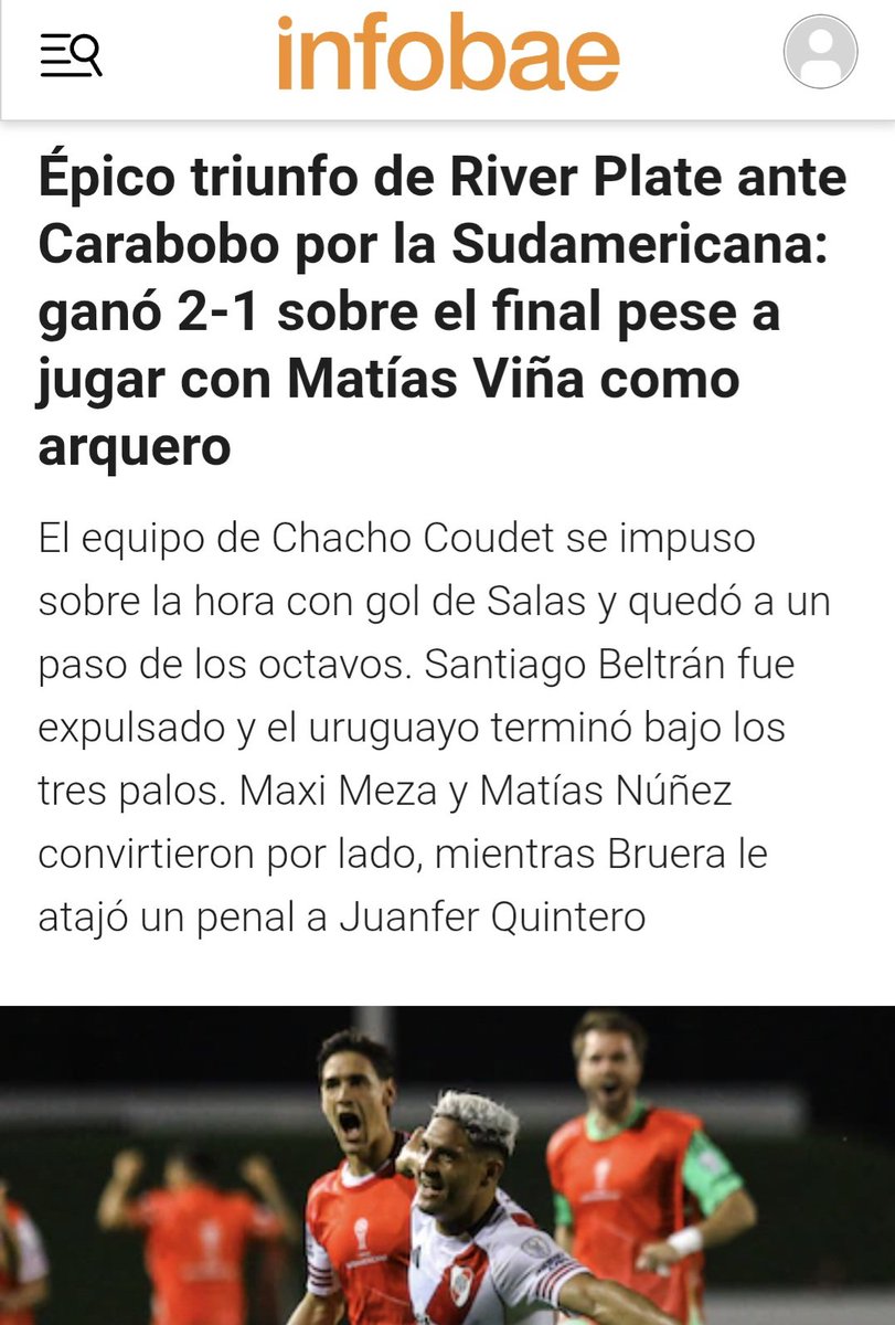 Volvió el "Épico" en infobagre ajajjajkaa que caraduras, le ganaron a un equipo que se llama Carabobo y el líder de la barra es Bárbol