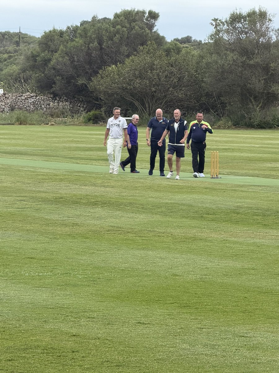 MenorcaCC's tweet photo. We are underway against @IbizaCricket https://t.co/8ZLFJ4F0jU