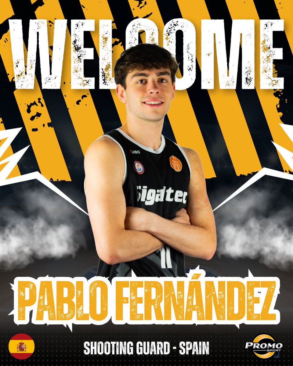 promo_sport_int's tweet photo. Welcome to Promo Sport International, Pablo Fernández! Pablo has established himself as one of the most productive scorers in Tercera FEB, averaging 20.4 points in his debut season. A dynamic Spanish guard with a wide offensive arsenal. Excited to have you with us, Pablo! #PSFam https://t.co/S1wdbxrh9f
