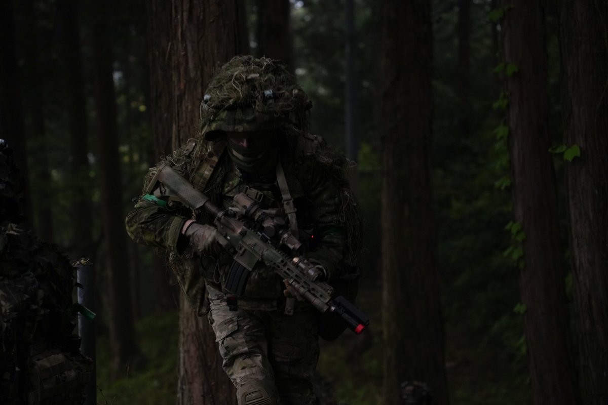 PJ_Tetsu's tweet photo. SOTF-551 2nd SQD "Beast" Sqd-Lead

遅ればせながらMFE05に2nd SQD分隊長として参加しました。
四苦八苦しつつやり遂げ、名誉にも小隊内MVPに選出していただきました。
551小隊の皆様に感謝を申し上げると共に、参加者、運営並びにカメラマンの皆様ありがとうございました。
#MFE05
（📷:@タグ） https://t.co/4bpbLoApZW
