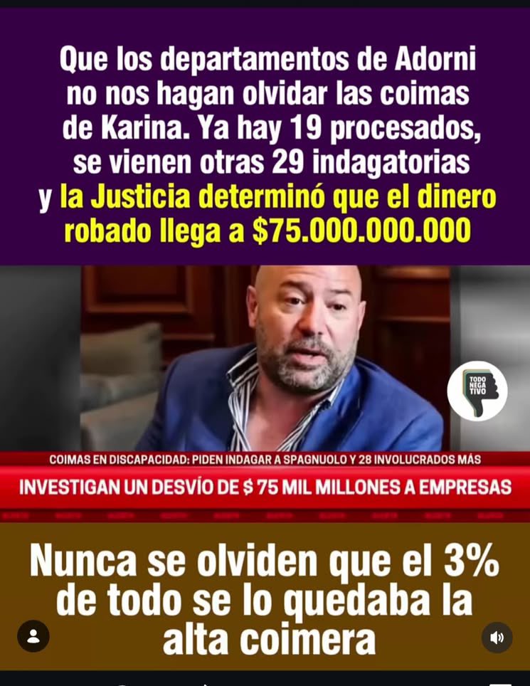 No hay que Olvidar Nada De Lo Que Están Haciendo Todos Estos Corruptos del Gobierno De Milei!!..