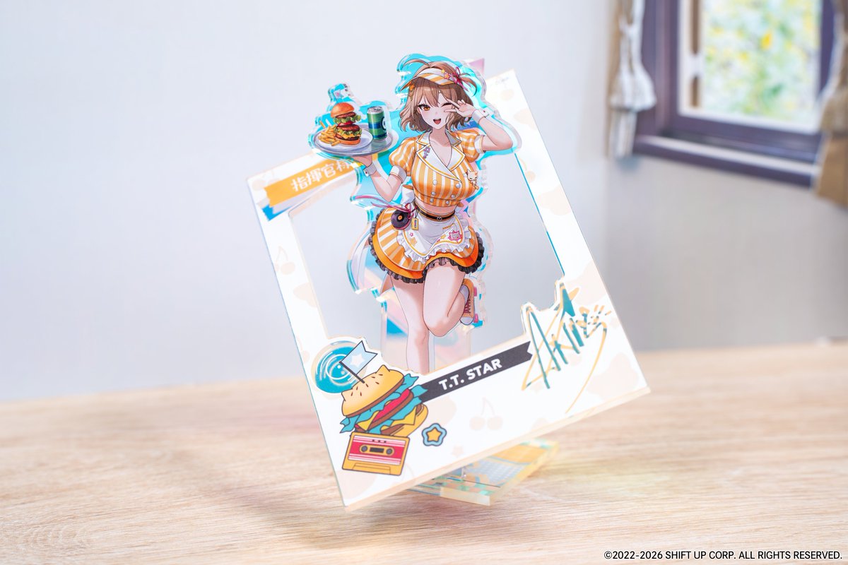 NIKKE × TOWER RECORDS CAFE】 ／ 💛Pop+Frame オーロラアクリル