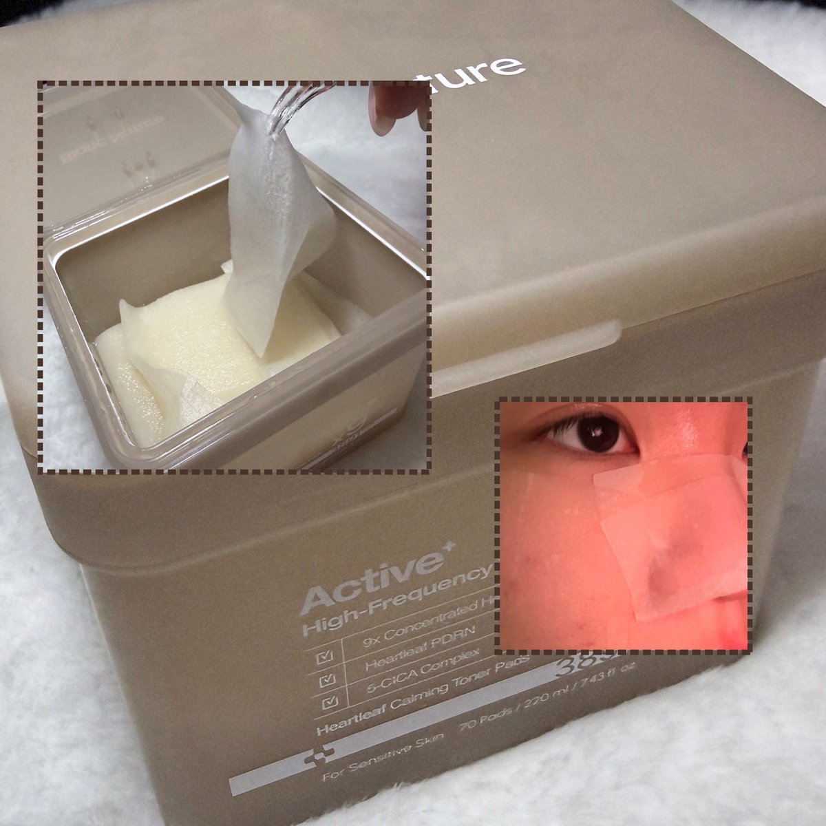 [협찬] [RT이벤트]

#RT 해주신 2분께, 블랑네이처 토너패드를 드립니다.ᐟ

🥥 블랑네이처 9배 어성초 토너패드

패드가 진짜 크고 액을 ㄹㅇ 한바가지 머금고있아서 머리 다 말려도 안 마름

☑️ 어성초 추출물 함유로 트러블 진정
☑️ 패드가 찢어져서 큰 걸 갈라서 붙일 수 있음