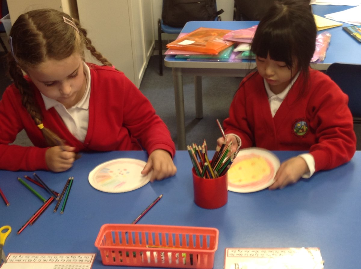 roechurch_sch's tweet photo. Year 2 and fractions! 
We have been exploring the different fractions by cutting paper plates into equal parts.  First step halves- next step quarters and thirds!

They have become fraction masters, so when a plate wasn't cut correctly they labelled it as '2 unequal parts'! https://t.co/dfaLmfQQjf