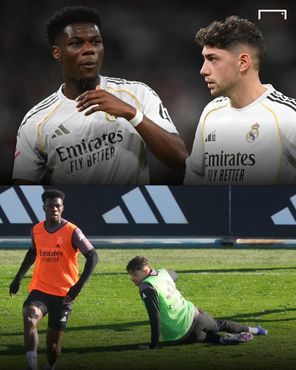 goal's tweet photo. 🚨 REVEALED: The heavy sanctions Federico Valverde and Aurelien Tchouameni may face at Real Madrid, following training ground bust-up that hospitalised Uruguayan midfielder 🤯💥

Both players now face severe internal sanctions, including a total suspension from employment and a significant deduction of salary 🧐

Read the full details 🔗 https://t.co/oGYpewc8bJ
