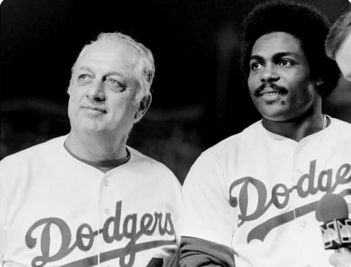 Jimfrombaseball's tweet photo. "What do Michael Jackson and Steve Sax have in common?
They each wear a glove on one hand for no apparent reason."
Johnny Carson.
The Dodgers Pedro Guerrero committed several hard-to-believe fielding errors during one game.
At the same time Dodgers' 2nd baseman Steve Sax was undergoing his horrendous fielding slump in which he couldn't throw the most routine ball to first without trouble.
Tommy Lasorda decided it was time for one of his famous motivational meetings and zeroed in on Pedro Guerrero.
In the post-game meeting, Mgr. Tommy Lasorda was at a loss with Guerrero. Lasorda: "Pedro, suppose your playing 3rd, the bases are loaded.
What are you thinking about next hitter?"
Pedro: "Two things."
Lasorda: "What's the first thing?"
Pedro, "I'm thinking 'God, Don't hit it to me'".
Lasorda: "Come on, what else are you thinking?"
Pedro, "I'm thinking 'Don't hit it to Saxxy either.'"