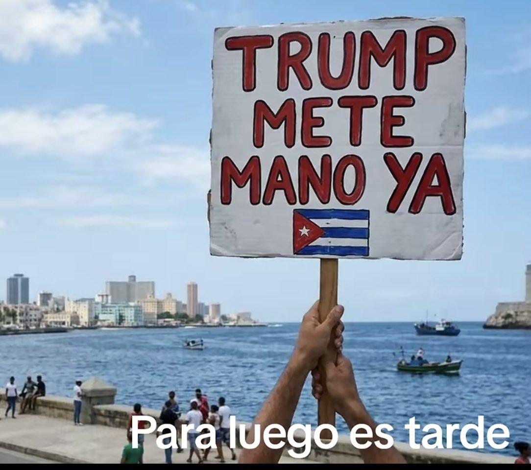 Alexanva's tweet photo. @ABC @EmbaCubaUS #NoCastroNoProblem 
We #Cubans need the #CastroCartel taken OUT right now! They won't give up their corrupt power so easily. They came to it by force, and so by it they need to be forced out. https://t.co/ucWMCSgxbO