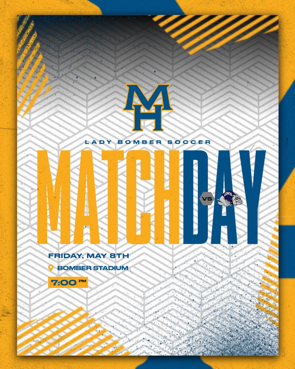 MHHSSoc's tweet photo. One last time!

🆚 Greenwood Bulldogs
📍 Bomber Stadium
⏰ 7:00 PM
📺: Bomber Sports Network https://t.co/miL0Ho9xVC