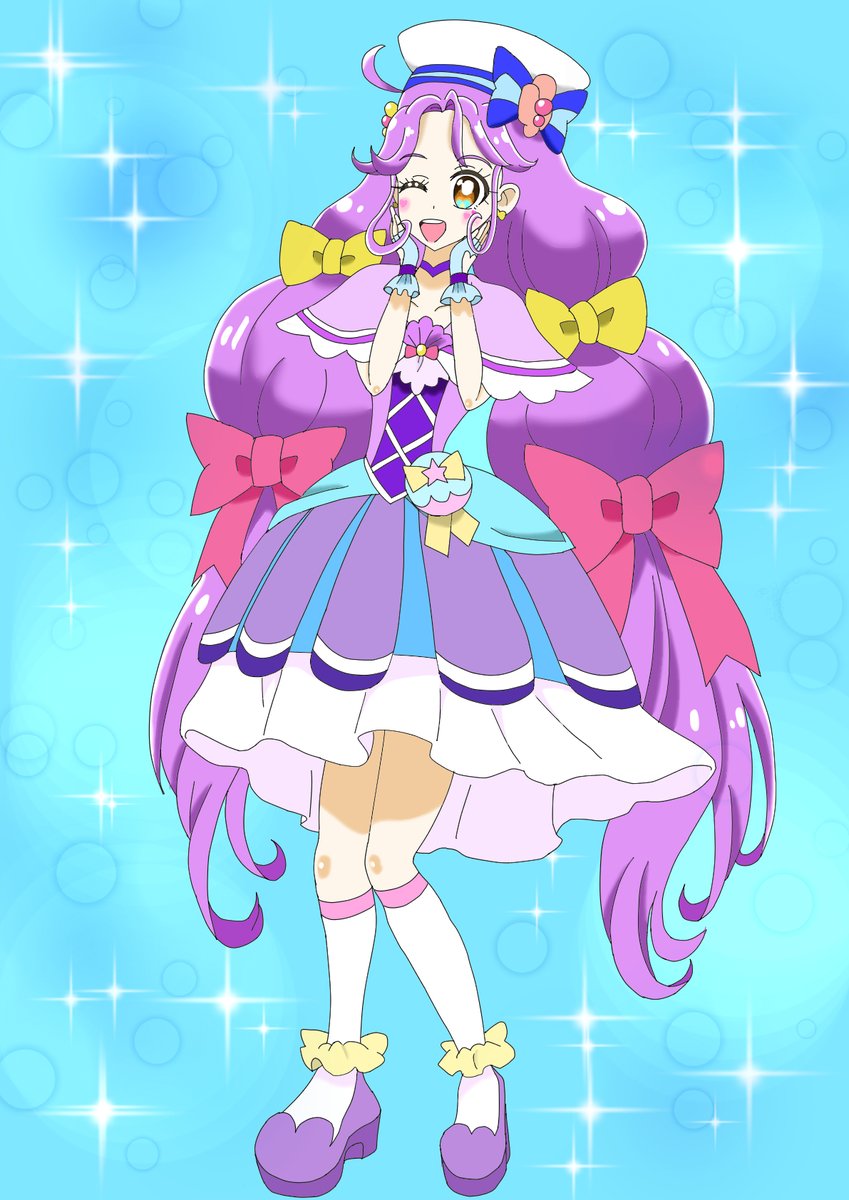 きらめく宝石！
キュアコーラル💜
さんご誕生日おめでとう✨😊
#precure
#涼村さんご生誕祭
#涼村さんご生誕祭2026
#キュアコーラル生誕祭
#キュアコーラル生誕祭2026