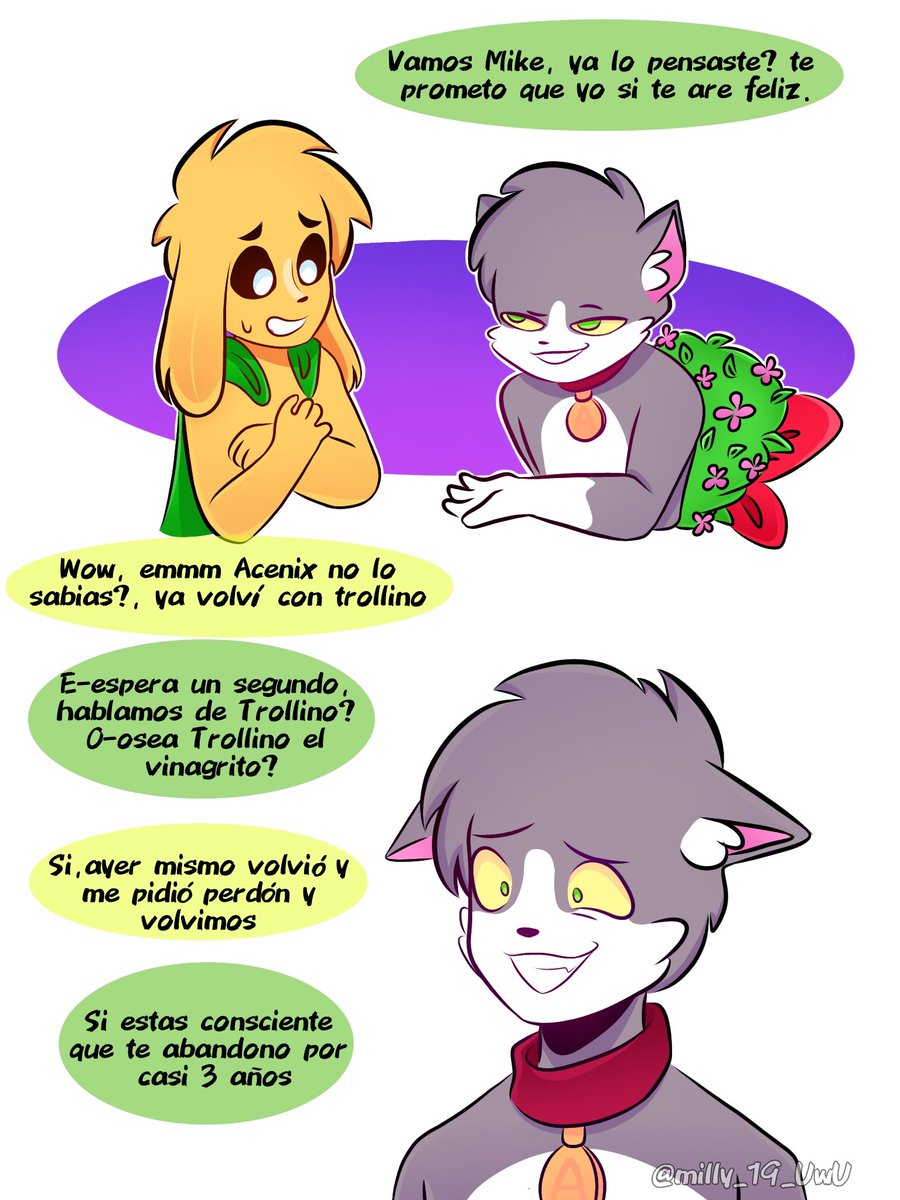 milly_19_UwU's tweet photo. Si si lose me perdΓ mucho tiempo, y disculpen tengo algunos problemitas π, Pero les traigo un mini comic, (LA PESADILLA DE ACENIX) habrΓ‘ otras partes, no se preocupen las estoy preparando, agarrense porque este chisme esta bueno. #mikenix #mikellino #multishipers #respetogustos https://t.co/Y8lQkrEvNJ