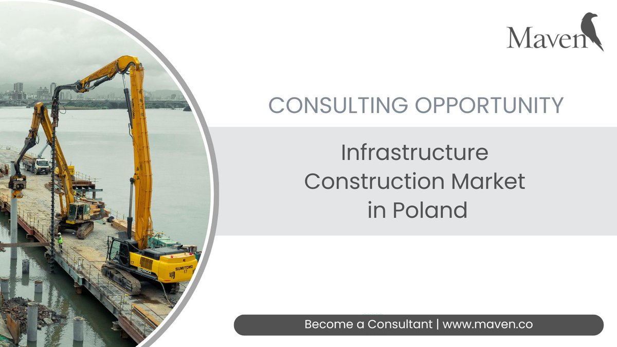 MavenRes's tweet photo. What’s driving infrastructure growth in Poland?
We’re exploring how major transport, energy, rail, and utility projects are financed, awarded, and delivered — including market trends, risks, margins, and execution challenges.
Learn more &amp; participate: https://t.co/wyHAHOZf5x https://t.co/4VbkF5aXbE