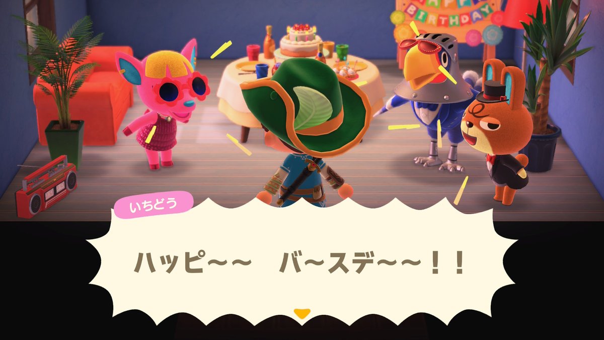 3sMunchkin's tweet photo. リアルに誕生日🎂なので島の仲間から祝ってもらった‼️
#NintendoSwitch2 #どうぶつの森 #AnimalCrossing #ACNH https://t.co/LHaMktXrIg