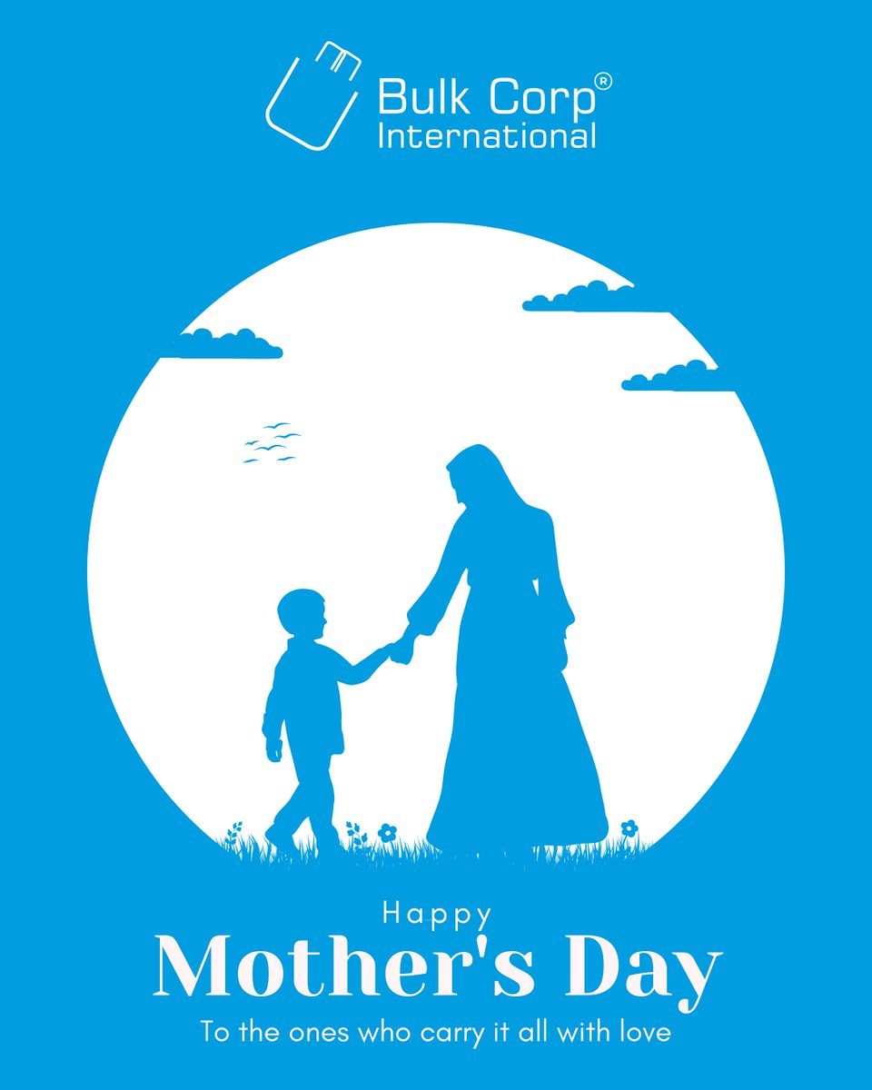 BulkCorp's tweet photo. Our bags can handle 1000 kg…
But moms carry emotions, dreams, and entire families. 
Happy Mother’s Day!
#happymothersday https://t.co/9fMGIHBfsz
