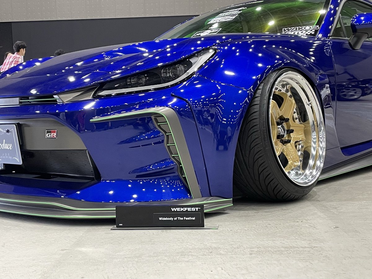 superstarwheel's tweet photo. 5/24(日)泉大津フェニックスで
「スタンスネイション2026 大阪」開催。
新作「フォルガー」他、シェブロン全モデル等大量展示。
デモカーは、
「M2」&amp;「S3」装着のGR86(Kプロデュース)、
「M2」装着の220クラウン(イケチャンファクトリー)の2台。
是非、お越しください。

https://t.co/uRZj5obOit https://t.co/gZ1Yi4r4bD