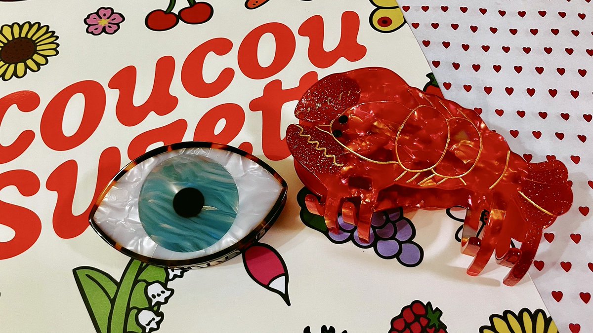 ククシュゼットのヘアクリップを買いました👁🦞 かわいー！