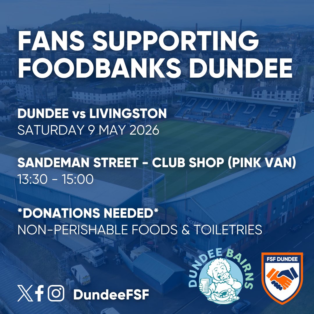 Fans Supporting Foodbanks Dundee tweet media