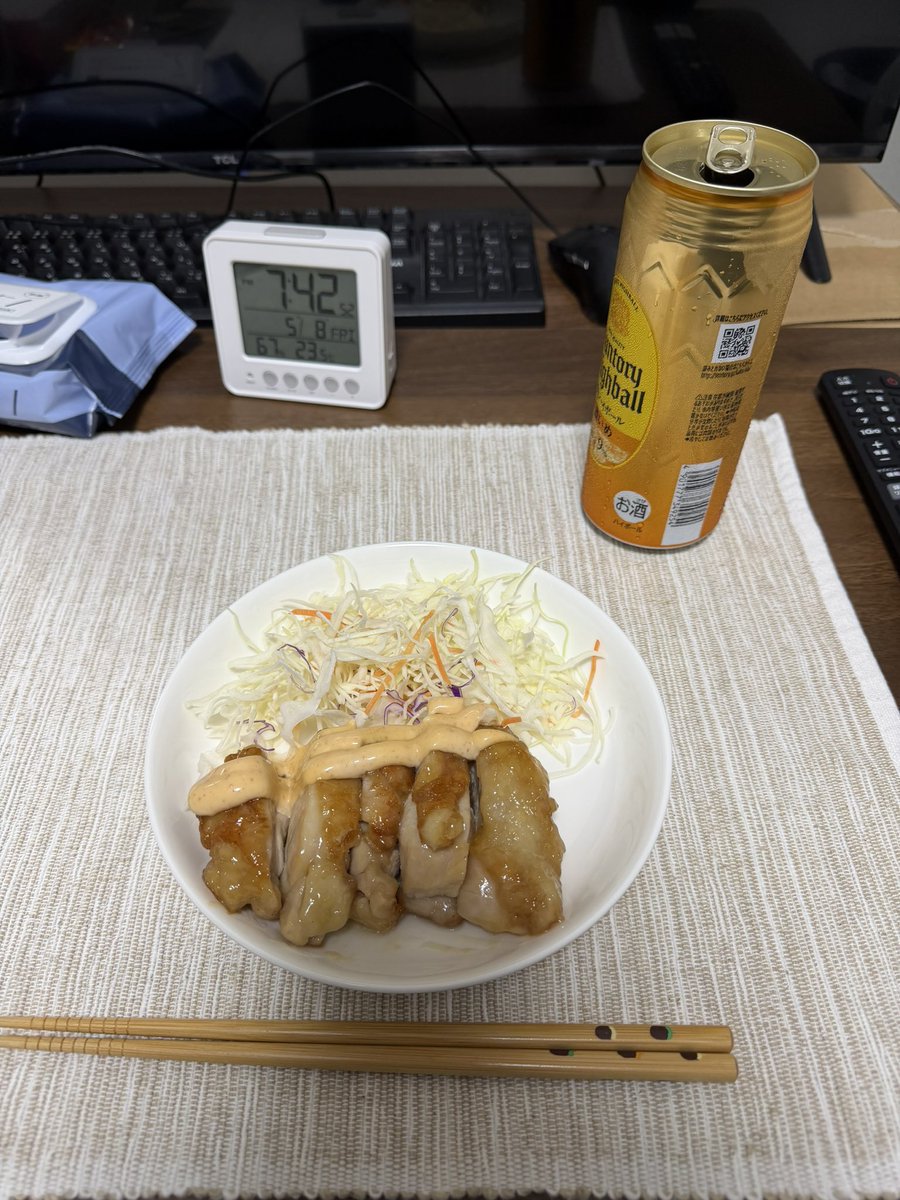Bull5669's tweet photo. タルタル作るのだるくて妥協したけど絶対タルタルの方が見た目良かったw https://t.co/DYylNwsfjR