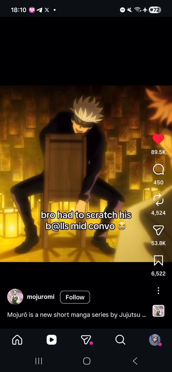BRUH BR SADAR LMAO WKWKWKWKW ngapain dia gosok2 anu di dpn yuji 😌