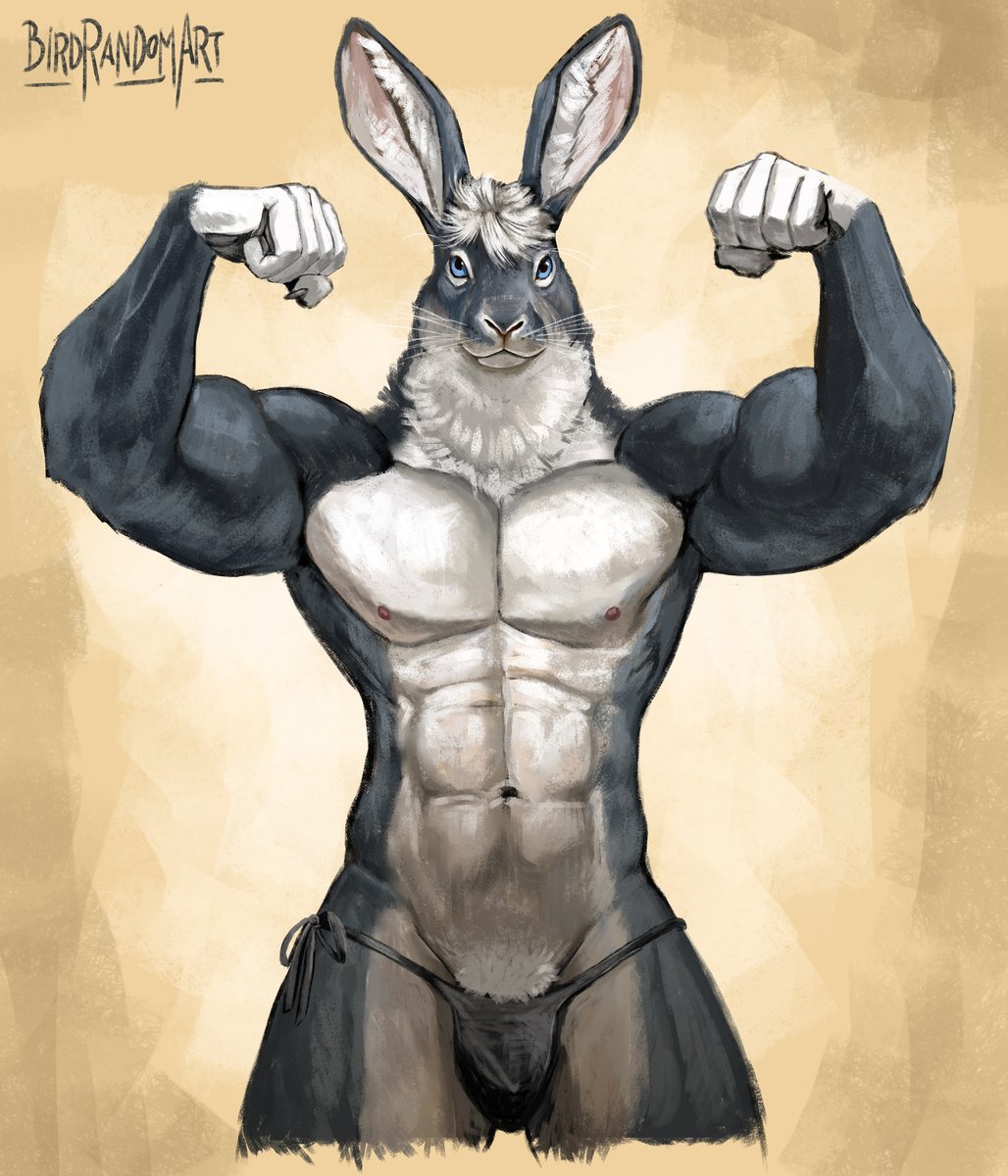 BirdrandomART's tweet photo. Algo que no les había comentado, es que si hacen enojar al conejo de elegante frac, este se transforma en su otra personalidad (tipo Mr. Hyde) y puede ser muy peligroso... https://t.co/eJCElsB5cA