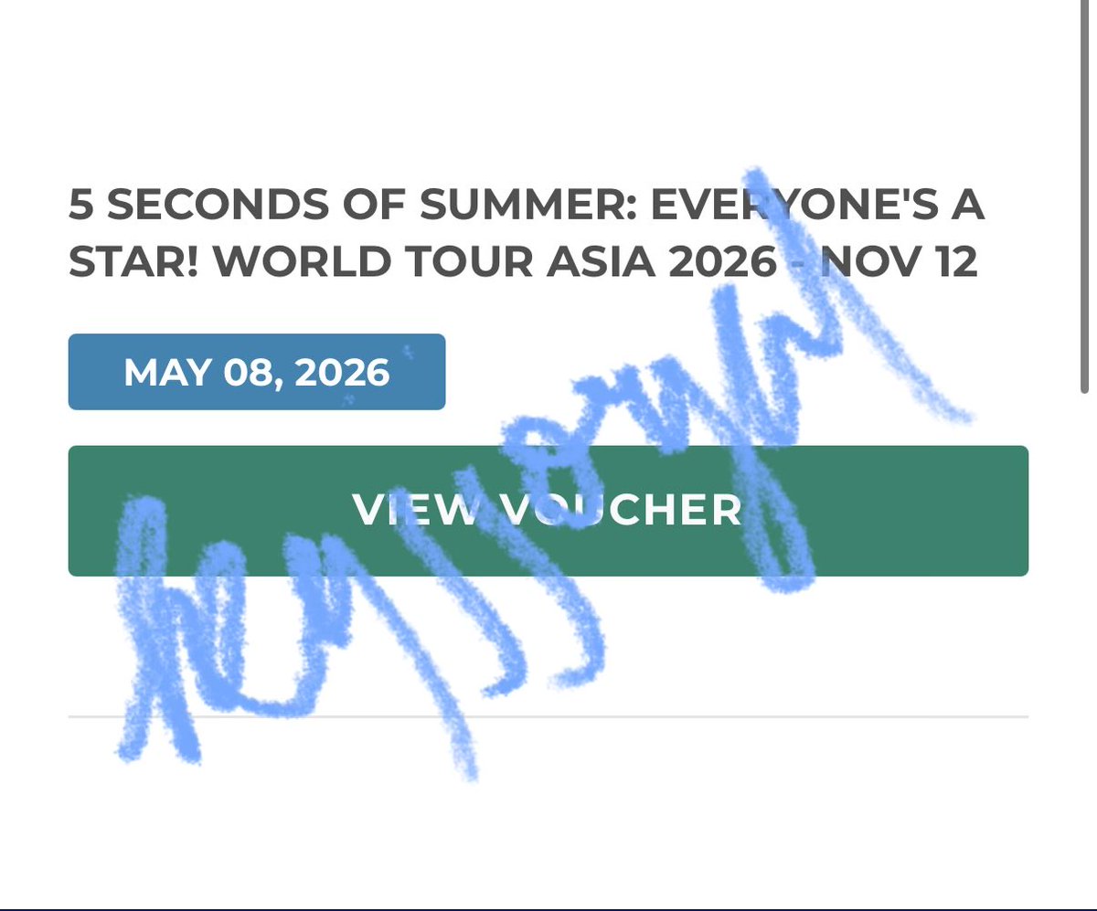 heyjjoyul's tweet photo. FINALLYYYY AFTER 12 YEARS 😭🙏🏻SEE YOU 5SOS!!!!!!!

thank you so much @muffin_assist!!!🥹

#muffin_proofs
#5SOSinManila https://t.co/BZiyqhXe3y