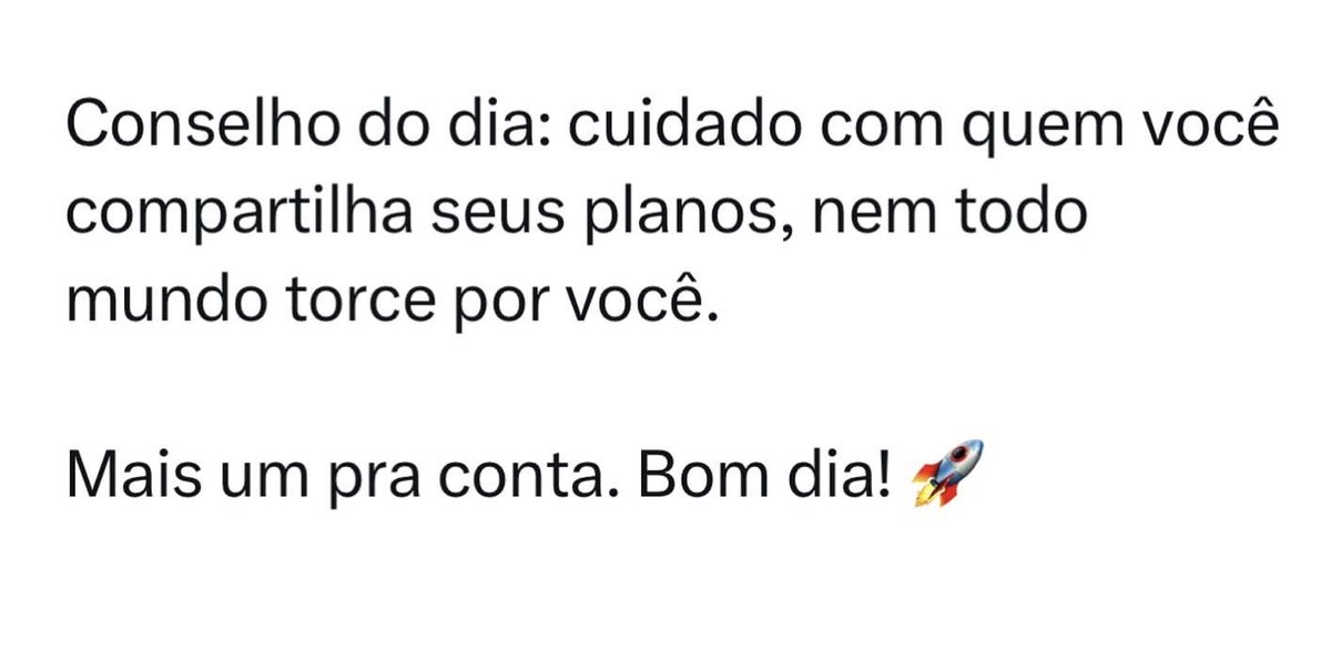 Bom dia!