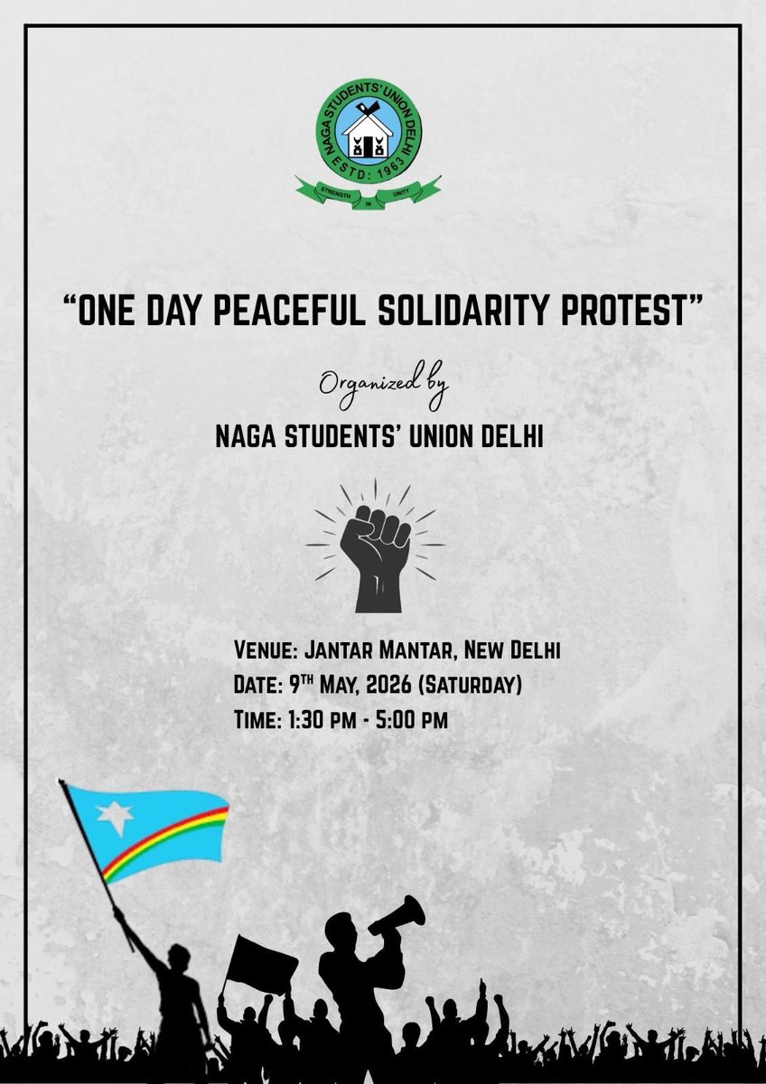 shimray2011's tweet photo. Standing together in solidarity, peace, and unity.

Let our voices be heard with dignity and strength.

A call for fraternity among the student community to unite for a solidarity march for peace in southern Naga-land under the aegis of NSUD.

KUKNALIM 

Courtesy:@NagaDelhi 

@1947NSF
@morungexpress05 
@Nagaland_Post 
@Eastern_Mirror 
@EastMojo