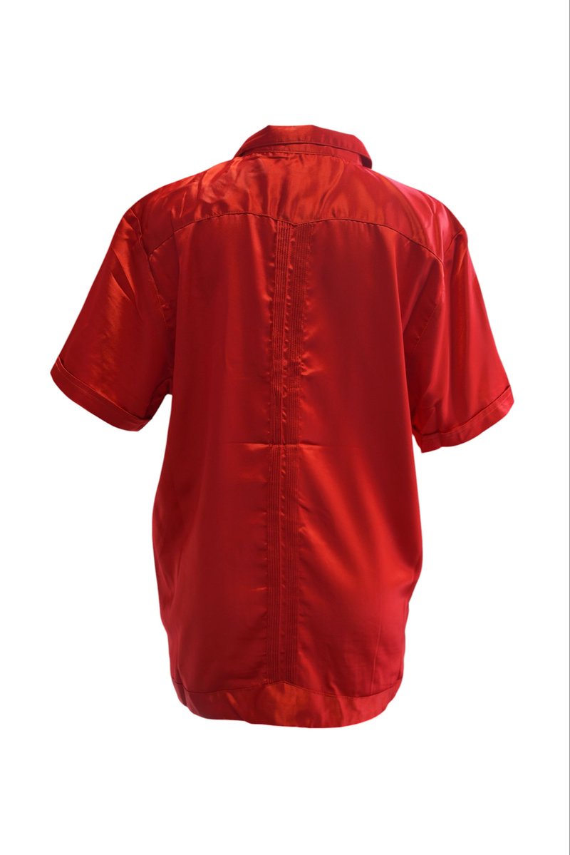 Keisuke Yoneda Archive Collection “invariant” Cuba Shirt RED 艶感