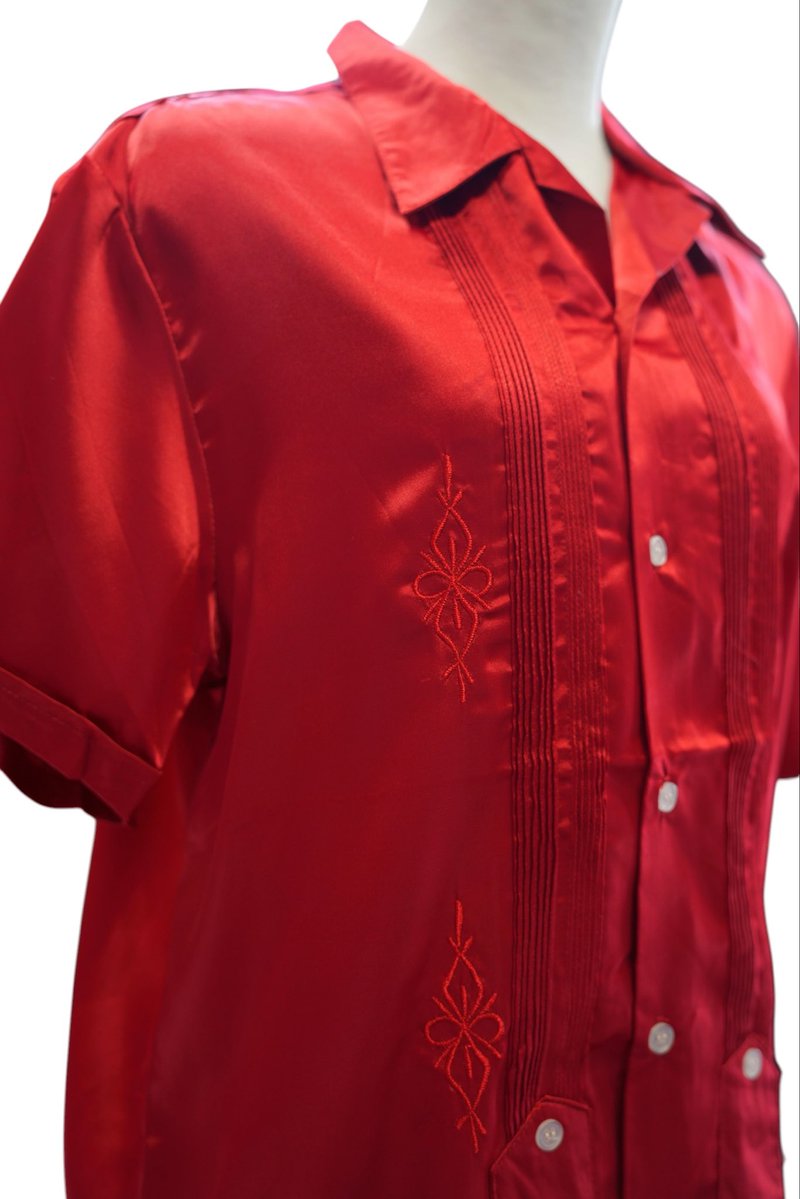 Keisuke Yoneda Archive Collection “invariant” Cuba Shirt RED 艶感