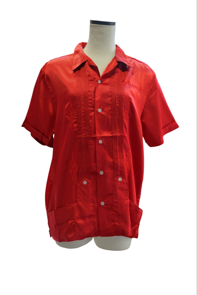 Keisuke Yoneda Archive Collection “invariant” Cuba Shirt RED 艶感