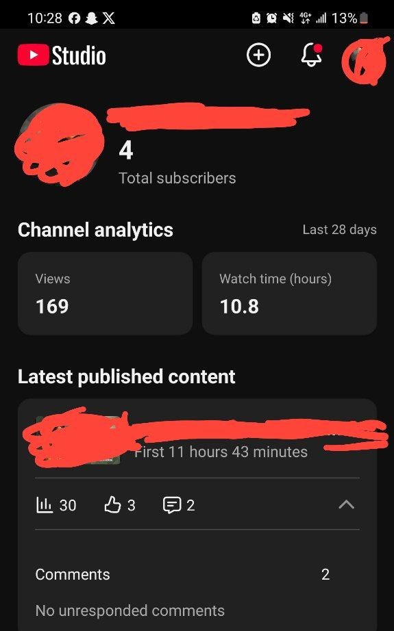 FinPresh's tweet photo. This is DAY 4 update on the channel…

3 videos uploaded so far, 4 subscribers,
First comment, and 169+ views so far 

I have a feeling the channel is about to get its first viral video

We’d see 🤞🏽🤞🏽 https://t.co/pPJJ2fW3TQ