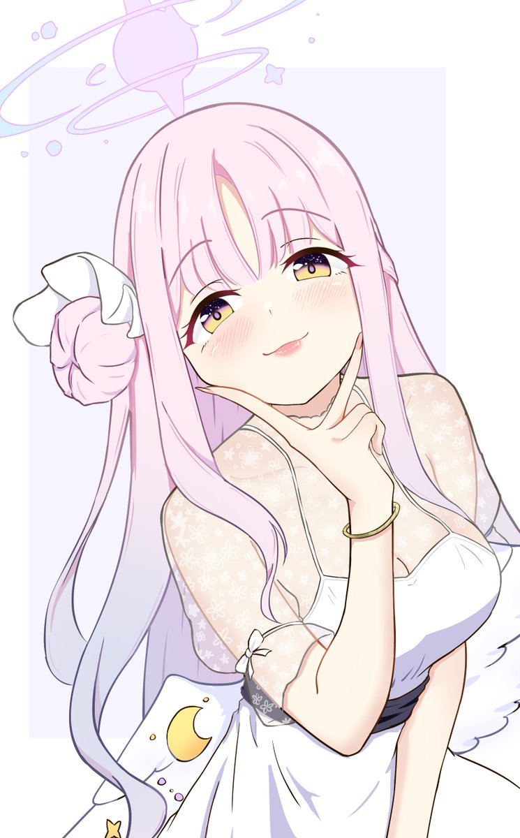 今日が誕生日のお嬢様を描きました😊
#ブルアカ #聖園ミカ