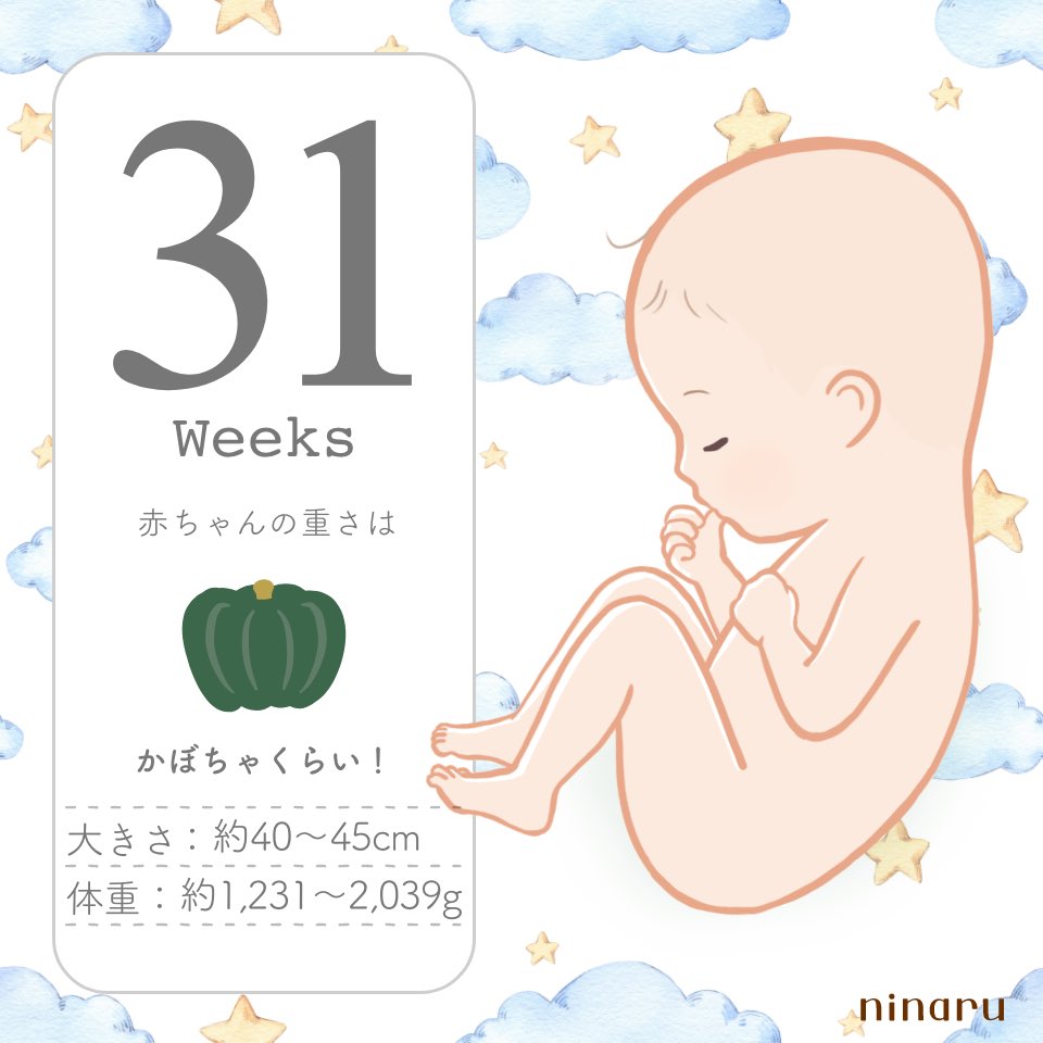 ちゃむ♡初マタ32w tweet media