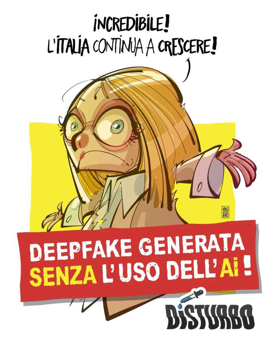 Probabilmente al nostro presidente del consiglio piace più l’immagine creata con AI, ne fa normalmente largo uso, dai manifesti ai post sui social, non si potrebbero avere meno balle e più realtà? Anche perché che siamo alla frutta ce ne accorgiamo ogni giorno!