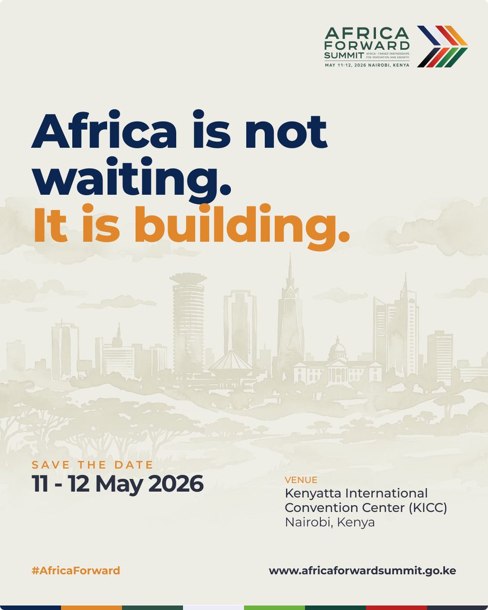 collinceprm's tweet photo. Africa’s future conversations start in Nairobi!  The continent is moving forward. 30+ Heads of State &amp; global leaders are in Nairobi for the Africa Forward Summit 2026 — talking real deals on innovation, investment, AI, youth, energy &amp; growth.  Kenya is hosting changemakers https://t.co/1FonO9zRJw