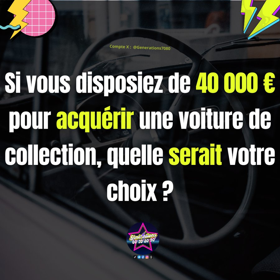 Generations7080's tweet photo. Je commence : Une R5 Turbo ! 😍 Et vous ?
#RetroFestival #Automobile #VoitureDeCollection https://t.co/2sU7AyB1Pl