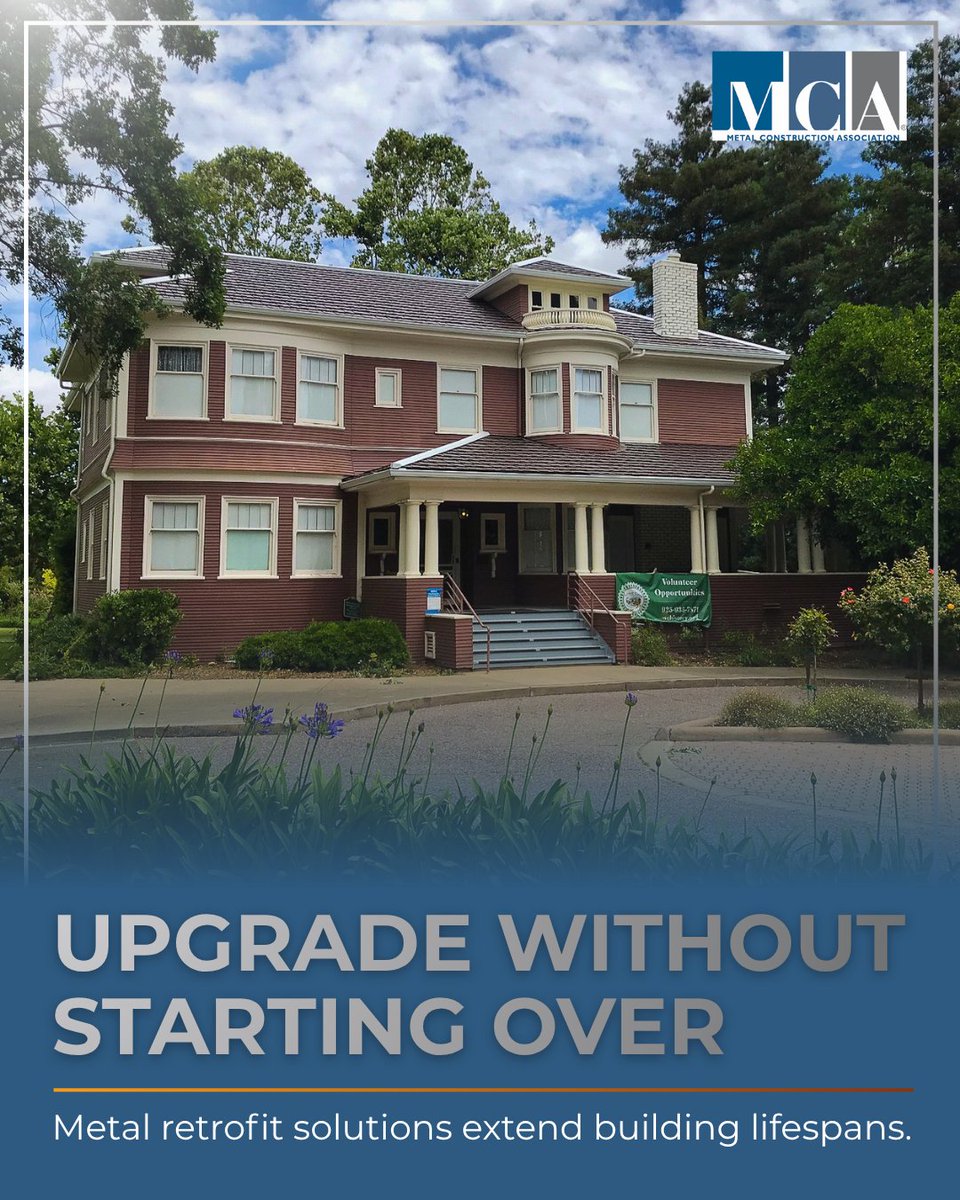 MetalAssoc's tweet photo. The team at Shadelands Ranch decided on a metal roofing system that helped modernize and protect a historic structure — improving durability and performance without a full rebuild.

📸 MCA member: @Isaiah_Ind

#metalconstruction #retrofit #roofing

https://t.co/6j04dXAfNj https://t.co/loDNdtzKYw