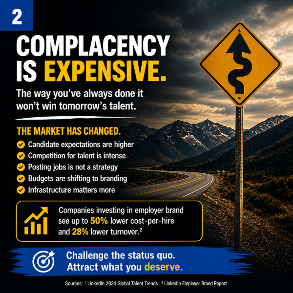 RecruitSourceX's tweet photo. 𝐂𝐨𝐦𝐩𝐥𝐚𝐜𝐞𝐧𝐜𝐲 𝐈𝐬 𝐄𝐱𝐩𝐞𝐧𝐬𝐢𝐯𝐞

𝐂𝐨𝐦𝐩𝐥𝐚𝐜𝐞𝐧𝐜𝐲 𝐜𝐫𝐞𝐚𝐭𝐞𝐬 𝐡𝐢𝐫𝐢𝐧𝐠 𝐝𝐫𝐚𝐠. 𝐅𝐫𝐞𝐬𝐡 𝐩𝐞𝐫𝐬𝐩𝐞𝐜𝐭𝐢𝐯𝐞 𝐜𝐫𝐞𝐚𝐭𝐞𝐬 𝐦𝐨𝐯𝐞𝐦𝐞𝐧𝐭. https://t.co/tFfxxPSsjT https://t.co/ZDyTcyls3T