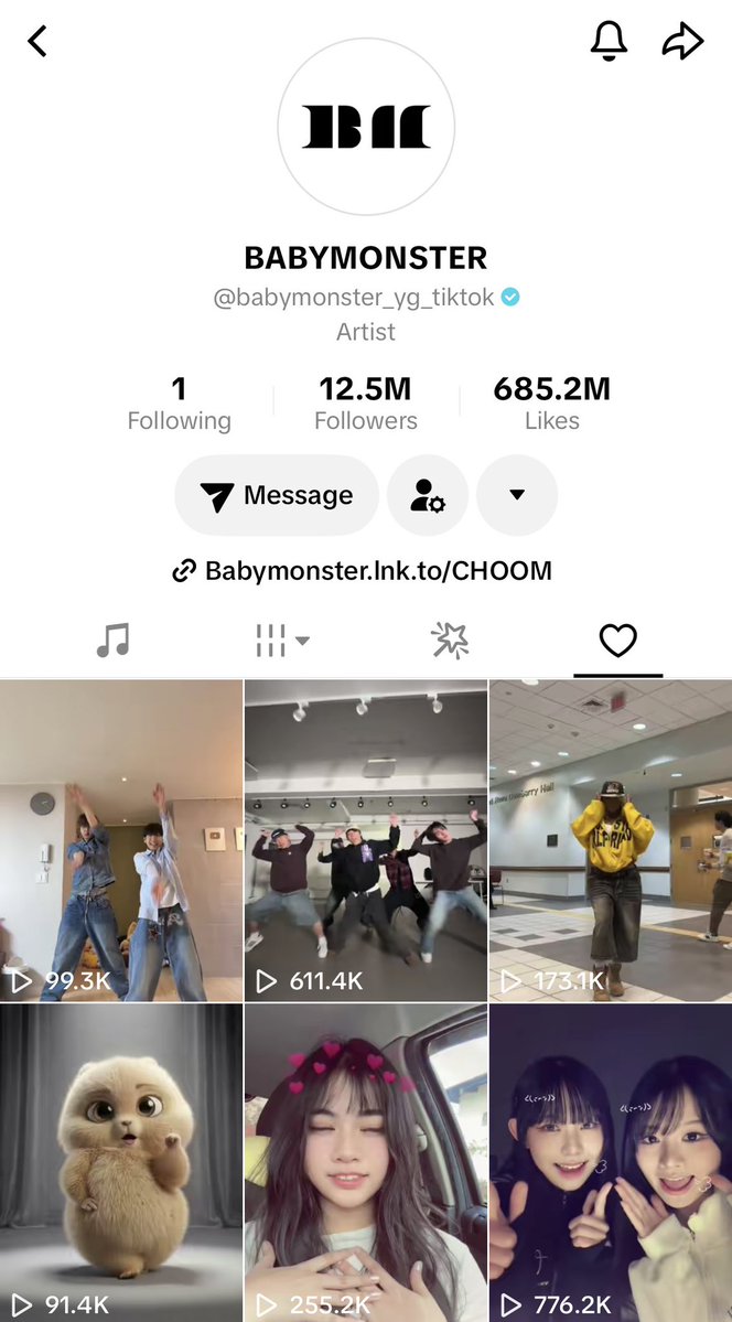 BABYMONSTER have unprivated their likes once again on TikTok.