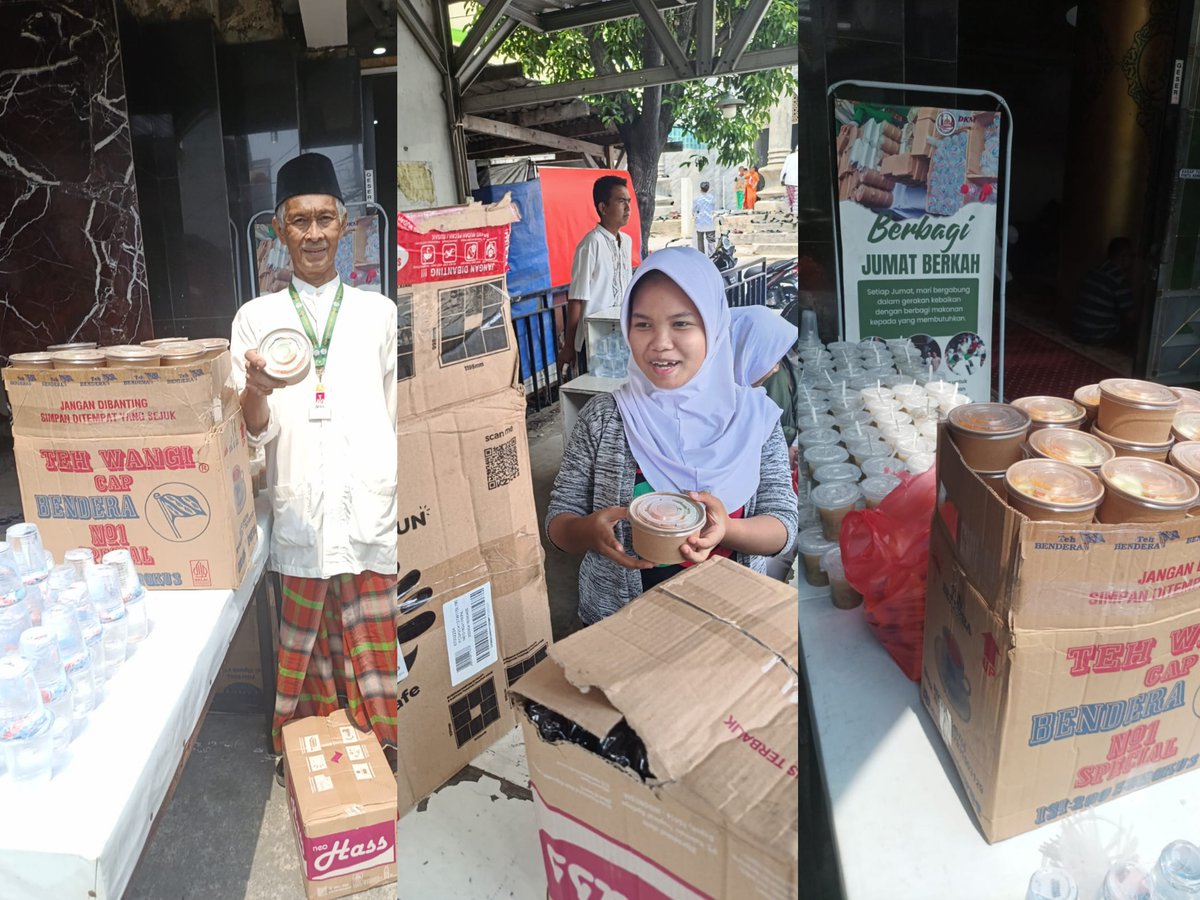 favoojekey's tweet photo. Alhamdulillah jumat berkah titipan dari donatur kakak-kakak baik dengan jumlah 365 rice bowl, 64 nasi cokot, &amp; 160 air mineral sudah selesai kami bagikan ke 2 masjid, 1 panti asuhan dan ke jalan (untuk tunawisma, pedagang, ojol, dll). https://t.co/Q3sFdb82LK
