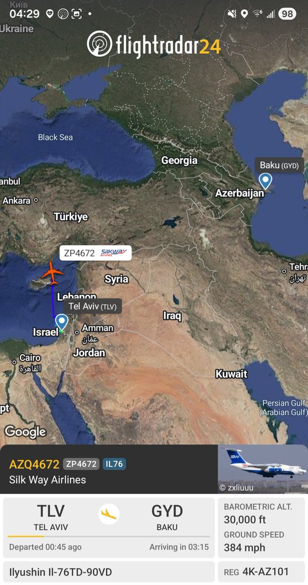 Silk Way Airlines Il-76TD-90VD 4K-AZ101 #600865 as AZQ4672 en